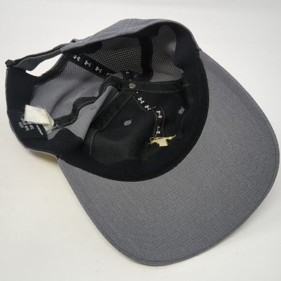 Hazeltine Strapback Hat Gray One Size Embroidered Logo Under Armour - Picture 7 of 9